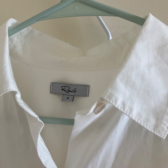 Rails Janae Shirt White Eyelet Hearts - Picture 6 of 8